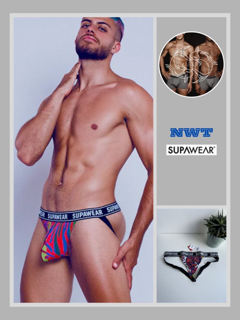 Supawear - POW Jockstrap - Crimson Beast (Multi) (M)